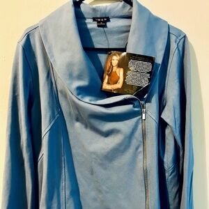 Iman blue  jacket  NWT size M